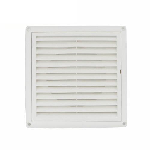 Grille d'aération carrée extérieure avec filtre, système d'air frais, moustiquaire, couverture d'écran, sortie accessible