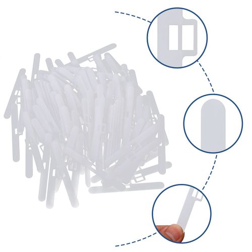 Palette De Store Verticale, Économiseur De Terrasse, Accessoires, Clip De Store Vertical, Remplacement De Stores, Pièces De Rechange, Étiquettes Blanches, 100 Pièces
