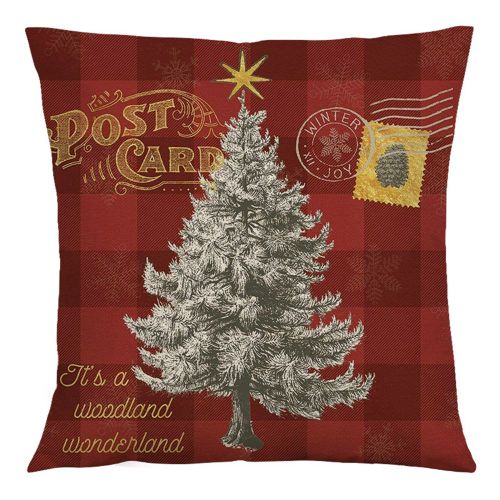 Juste De Coussin En Coton Et Lin De 45cm Pour Noël, Taie D'oreiller Décorative Pour La Maison, Jeté De Canapé, Bonne Année 2023