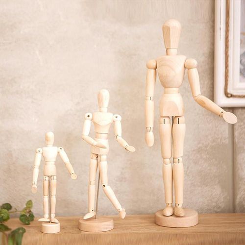 Figurine de mannequin en bois pour la décoration de la maison, modèle de bureau articulé, peinture d'artiste, croquis de dessin, artisanat, l'inventaire d'Auckland