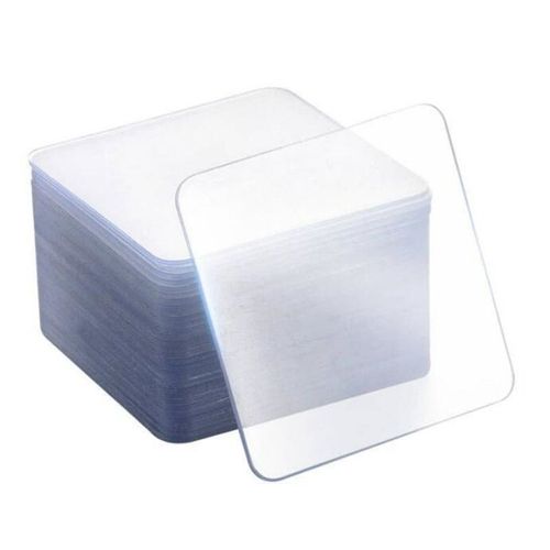 Lot de 20 bandes adhésives Double face en PVC, Nano autocollants puissants, sans perforation, sans Traces, étanches et transparentes