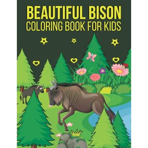 Beautiful Bison Coloring Book For Kids: Beautiful Bison Coloring Book For Kids, Ages 4-8, 4-10, 6-12, Relaxing, Bison Coloring Book, Gift For Children, Bison Kids Coloring Book.