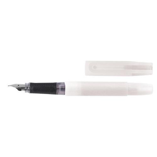 Stylo Plume - Rechargeable Avec Cartouche D'encre - Pointe Moyenne - Corps Transparent