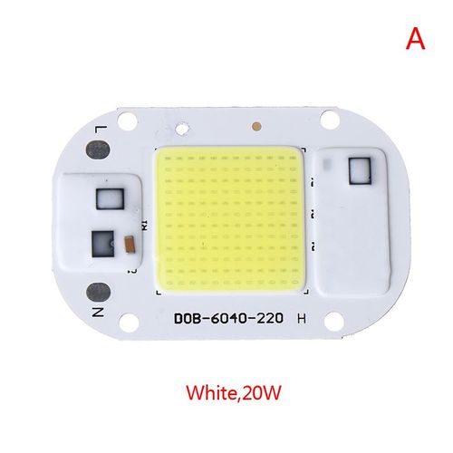 Puce Led Cob Intelligente, 20w 30w 50w Ac110 220v, Sans Pilote, Bricolage, Projecteur Extérieur