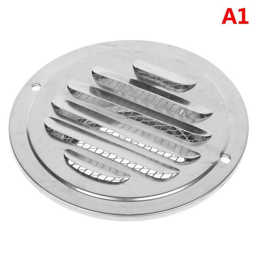Grille d'aération murale extérieure en acier inoxydable, grilles de ventilation rondes, 70mm, 80mm, 100mm, 120mm