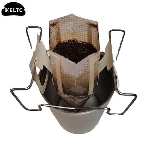 Support de filtre à café en métal, 1 pièce, égouttoir manuel, support de filtre, Pour cafetière, Barista