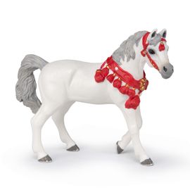 Chevaux, Poulains Et Poneys Cheval Arabe Blanc En Tenue De Parade Blanc