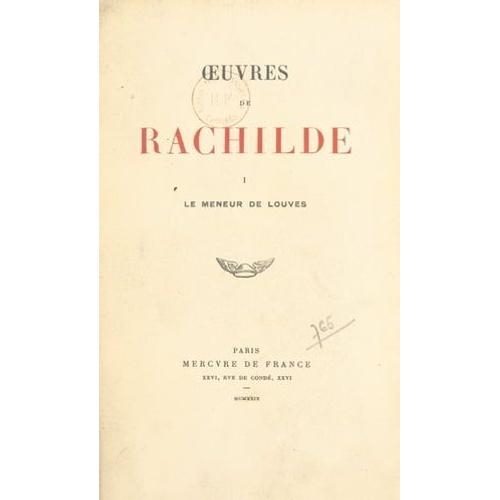 ¿Uvres De Rachilde (1)