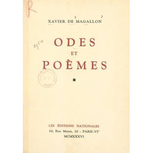 Odes Et Poèmes