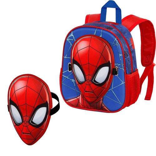 Spiderman Badoom Sac à dos Masque, Rouge