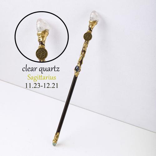 Bâton de Dégradation Magique Sceptre en Clip,12 Constellations du Zodiaque,1 Pièce,Cadeau pour Femme et Fille,Nouvel Arrivage 2023 - Type sagittarius-1PC