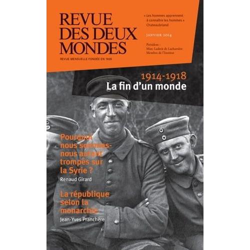 Revue Des Deux Mondes Janvier 2014