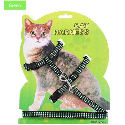 Harnais De Traction En Nylon Pour Chat, Collier De Laisse Pour Animaux De Compagnie, Réglable, Ceinture Pour Chaton