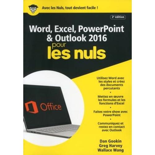 Word & Excel Powerpoint & Outlook 2016 Mégapoche Pour Les Nuls, 2e Édition