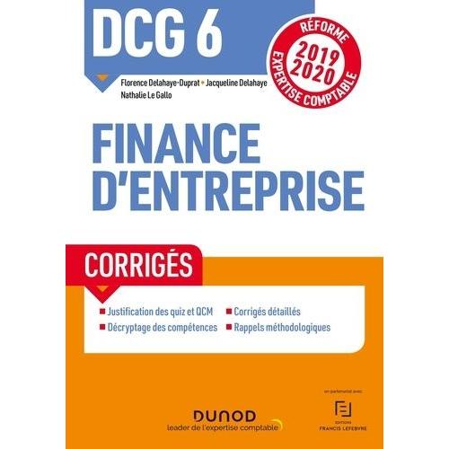 Dcg 6 Finance D'entreprise - Corrigés