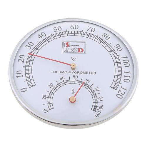 Thermomètre De Sauna À Coque Métallique, Thermomètre De Salle De Sauna À Vapeur, Hygromètre Pour Bain Et Sauna Intérieur Et Extérieur Utilisé, Livraison Directe