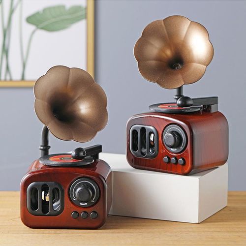 Boîte À Musique En Forme De Phonographe Rétro, Décoration Artistique Classique, Cadeau Artisanal, Décoration De Maison, Décor Antique Vintage