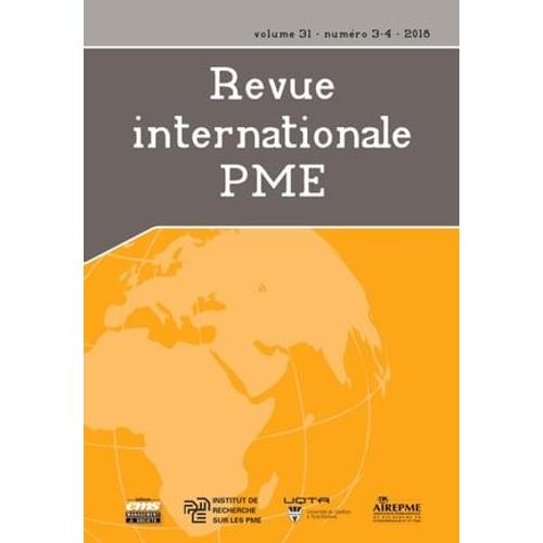 Revue Internationale P.M.E.. Vol. 31 No. 3-4, 2018