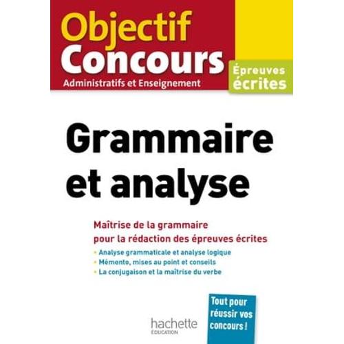 Objectif Concours Grammaire Et Analyse 2020 - Ebook Epub