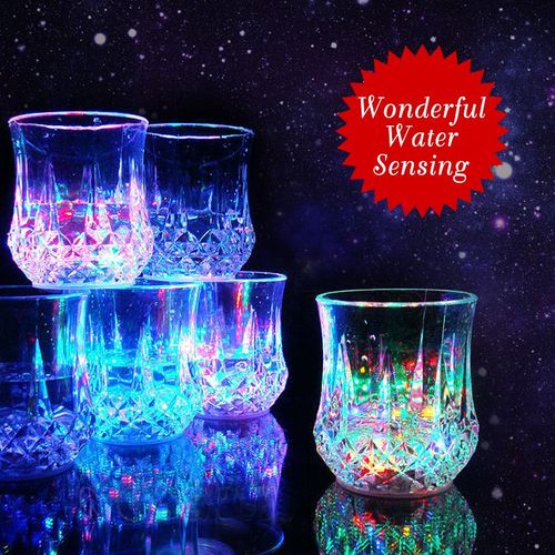 Verres À Led Scintillants Créatifs, Tasses À Café Scintillantes, Changement De Documents, Bière, Whisky, Vin En Cristal, Articles De Bar, Fête