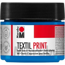 Marabu Peinture Pour Tissu "Textil Print", 100 Ml, Cyan