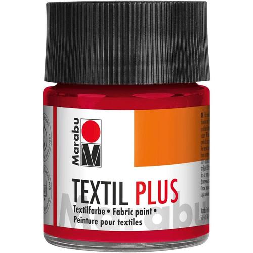 Marabu Peinture Pour Tissu Textil Plus, 50 Ml, Carmin 032