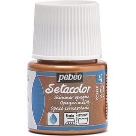 Pébéo Flacon 45 Ml Peinture Setacolor Opaque Pour Textiles Cuivre Moiré