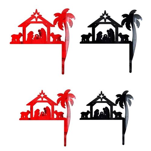 H7EA 4pcs 3D Jésus Religion Interrupteur Autocollant Stickers Muraux BRICOLAGE Enfants Chambre