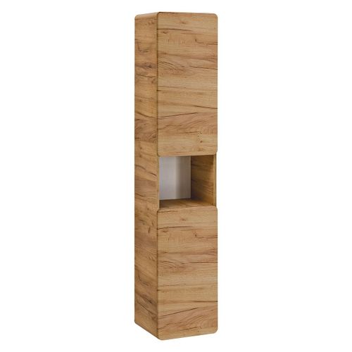 Colonne Murale 2 Portes 1 Niche Stratifiés Beige