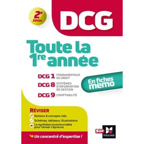 Dcg : Toute La 1ère Année Du Dcg 1, 8, 9 En Fiches - Révision