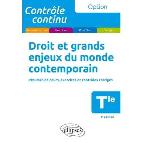 Droit Et Grands Enjeux Du Monde Contemporain - Terminale