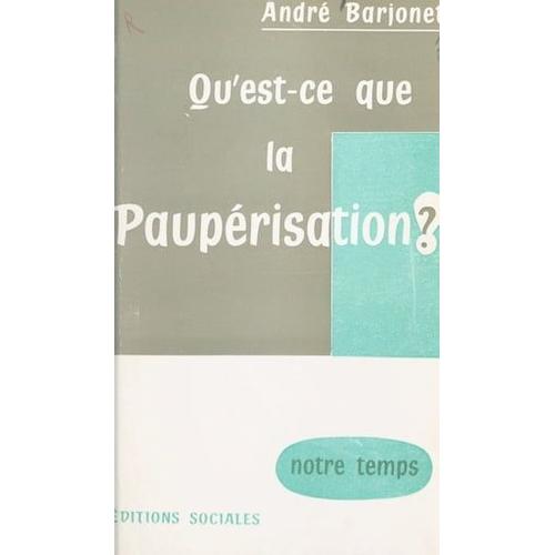 Qu'est-Ce Que La Paupérisation ?