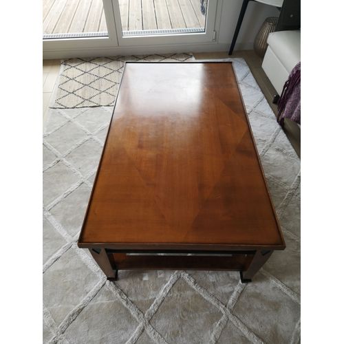 Table Basse Merisier Massif 120x65x40