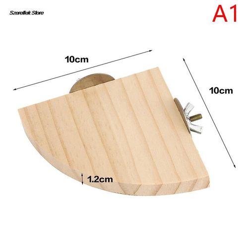 Plate-Forme En Bois Pour Animaux De Compagnie, Perroquet Oiseau, Support En Bois, Perchoirs De Branches De Hamster Pour Jouets Cage À Oiseaux 3 Tailles, Planche De Station Pour Animaux De Compagnie 1