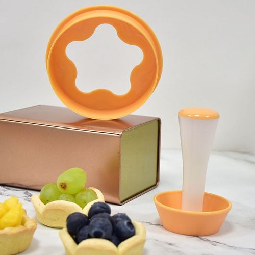 Moule À Gâteaux En Plastique, Ustensiles De Cuisson, Coupe-Tarte, Fleur, Cupcake, Pâte Ronde, Ensemble De Tampons