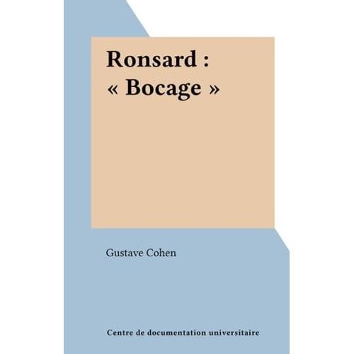 Ronsard : "Bocage