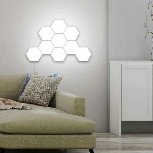 Applique Murale Led Hexagonale En Forme De Nid D'abeille, Éclairage Tactile, Luminaire Décoratif D'intérieur, Idéal Pour Une Chambre À Coucher, Un Salon, Des Escaliers Ou Un Loft