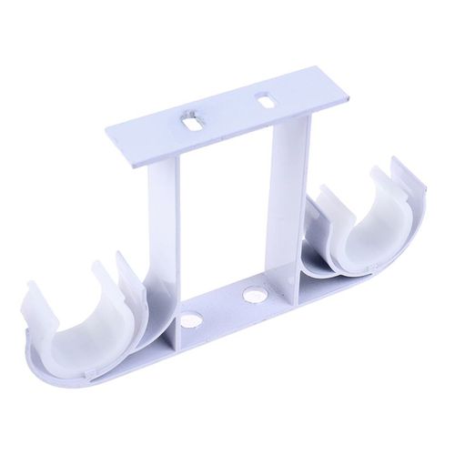 Double Rideau pour Fenêtre, Support de Quincaillerie, Décoration de Maison, Montage Latéral sur le Dessus, Facile à Installer, 1 Pièce
