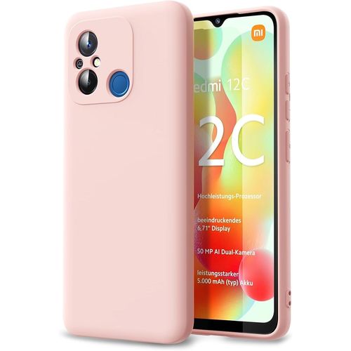Coque Silicone Rose Pour Xiaomi Redmi 12c / 11a Little Boutik®