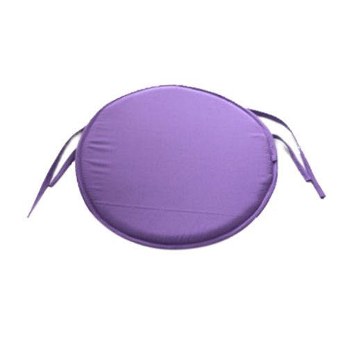 Coussin De Chaise De Salle À Manger En Tissu Épais, Couleur Unie, Rond Avec Sangle, Siège De Chaise De Bureau, De Jardin D'intérieur, 1 Pièce