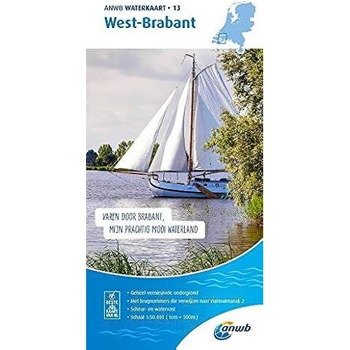 West-Brabant 1:50 000 Waterkaart