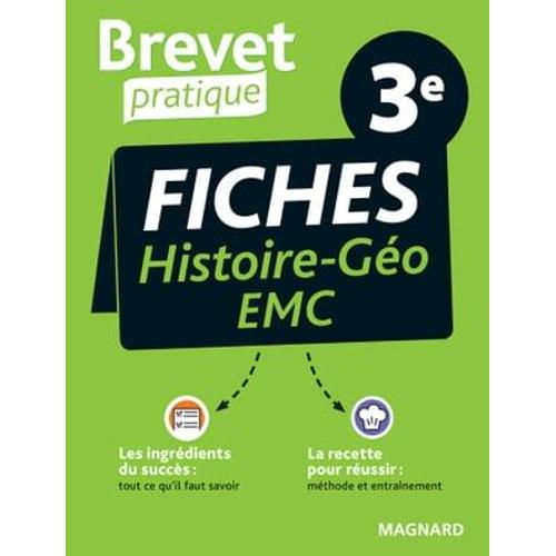 Brevet Pratique Fiches Histoire-Géographie-Emc 3e Brevet 2024