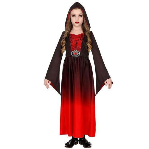 Déguisement Gourou Vampire Rouge Fille - Taille: 5-7 Ans (128 Cm)