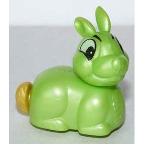Figurine "Kinder" (1997) - Animaux De La Ferme / N° 1 - Lapin Vert ( K98n113 / K98-113 )