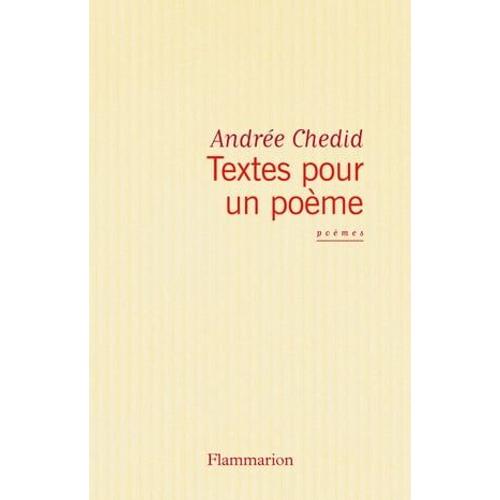 Textes Pour Un Poème