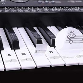 Autocollants en lettres pour notes de piano, 88-61 touches, clavier à main,  en rouleau, transparent, notes autocollantes [D501CB6] - Cdiscount  Instruments de musique