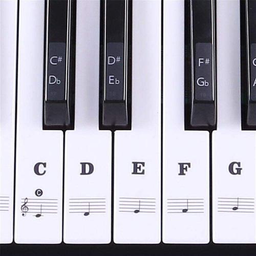 Autocollants de clavier de piano de piano fantastique pour 88/61