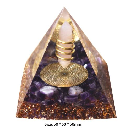 Orgonite Energy Pyramid Orgonite,Reiki Natural Alanding Yst Ball,Crystal Healing Charbon Chakra Meditation Tool,Ornements Home Decor - Type Orgonite Pyramid A