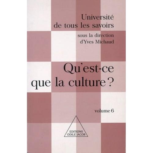 Qu'est-Ce Que La Culture ?