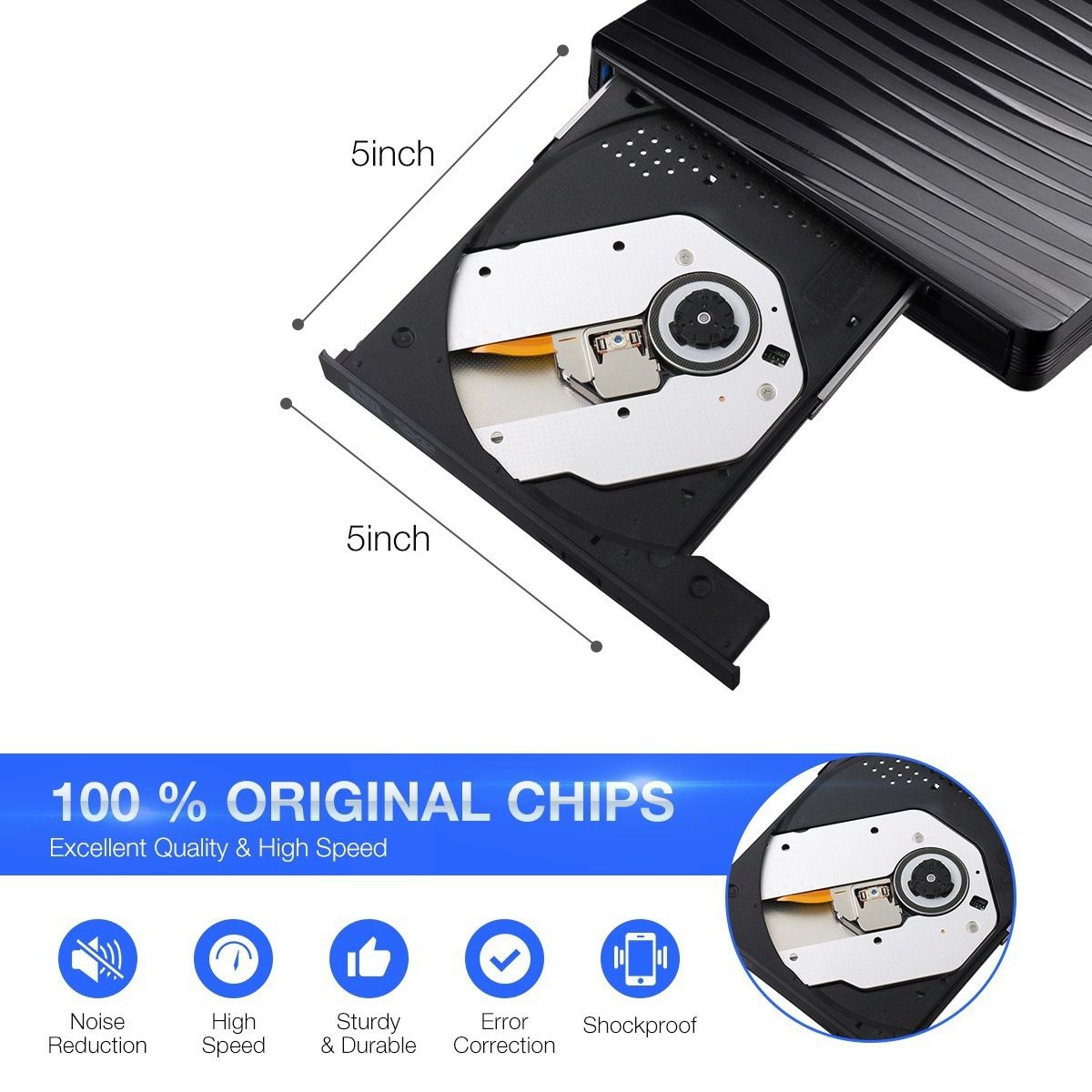 Lecteur CD/DVD Externe Usb 3.0/Type C - 2
